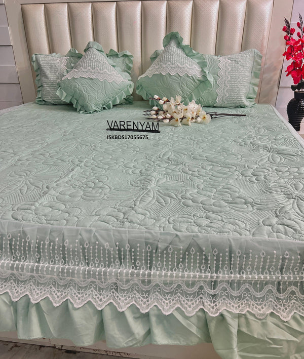 Quilted Bedcover With Pillow Cover-ISKBDS17055675