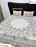 King Size Cotton Print Bedsheet Set-ISKBDS17055676
