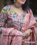 Kalamkari Printed Handloom Cotton Silk Kurti With Pant And Dupatta-ISKWSU2006PPC/D1231