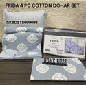 Cotton Bedsheet With Pillow Cover And Coordinate Dohar-ISKBDS18090091