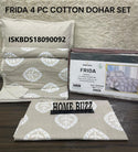 Cotton Bedsheet With Pillow Cover And Coordinate Dohar-ISKBDS18090092