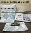 Cotton Bedsheet With Pillow Cover And Coordinate Dohar-ISKBDS18090092