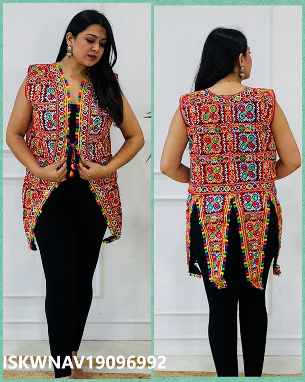 Embroidered Cotton Jacket-ISKWNAV19096992