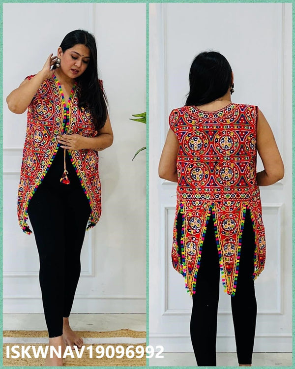 Embroidered Cotton Jacket-ISKWNAV19096992