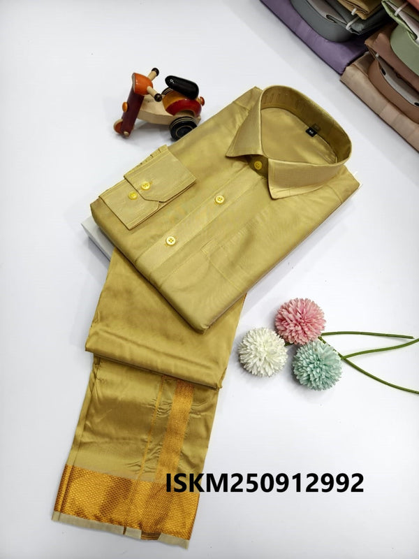 Men's Silk Shirt With Dhoti-ISKM250912992