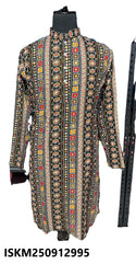 Men's Foil Printed Cotton Kurta-ISKM250912995