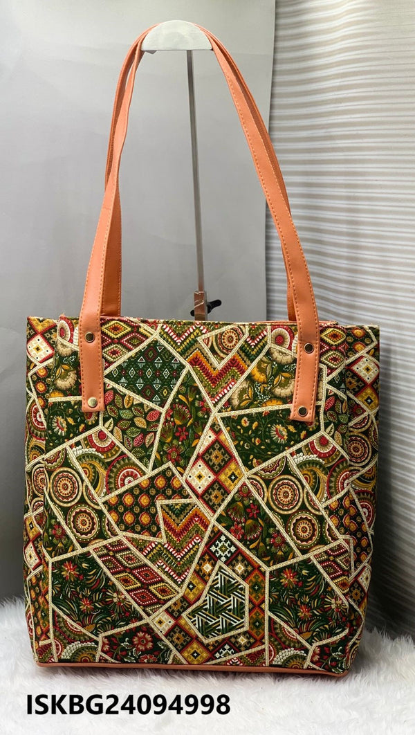 Ikkat Printed Shoulder Bag-ISKBG24094998