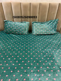 King Size Elastic Fitted Bedsheet With Pillow Cover-ISKBDS26090093