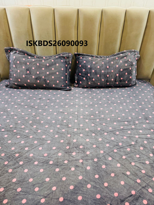 King Size Elastic Fitted Bedsheet With Pillow Cover-ISKBDS26090093