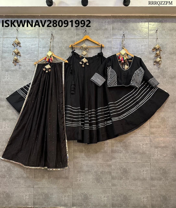 Sequined Rayon Lehenga With Blouse And Dupatta-ISKWNAV28091992