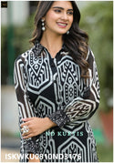 Printed Organza Kurti With Pant-ISKWKU0810ND3176