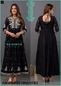 Embroidered Cotton Dress-ISKWDR0810ND3181/ND3182