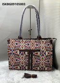 Jacquard Shoulder Handbag-ISKBG09105003