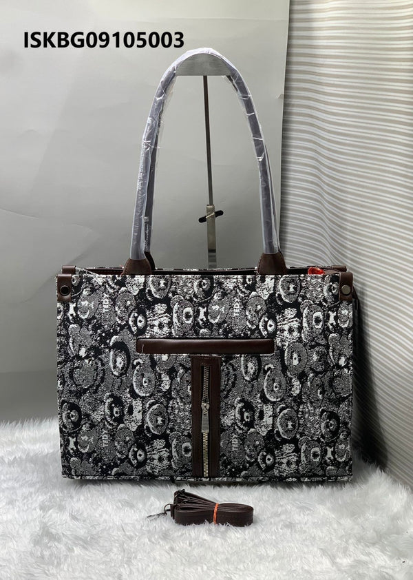 Jacquard Shoulder Handbag-ISKBG09105003