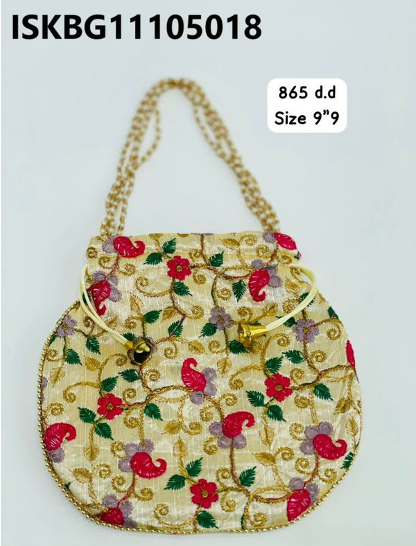 Embroidered Potli Bag-ISKBG11105018