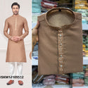 Men's Silk Jacquard Kurta With Raymond Cotton Pajama-ISKM12109512