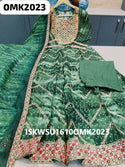 Digital Printed Rayon Anarkali Kurti With Pant And Organza Dupatta-ISKWSU1610OMK2023