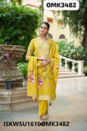 Digital Printed Silk Kurti With Shantoon Pant And Dupatta-ISKWSU1610OMK3482