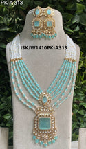 Kundan Jewelry Set-ISKJW1410PK-A313