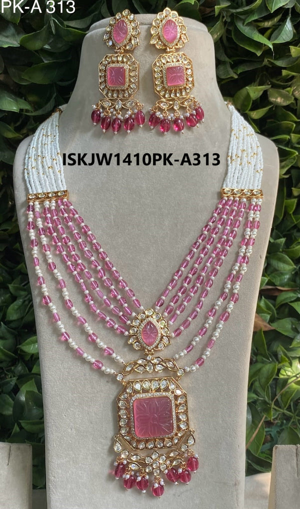 Kundan Jewelry Set-ISKJW1410PK-A313