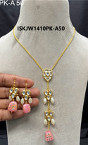 Kundan Jewelry Set-ISKJW1410PK-A50