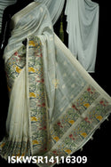 Weaved Tussar Saree With Blouse-ISKWSR14116309