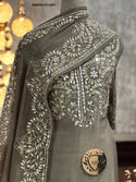 Embroidered Shimmer Tissue Kurti With Crepe Bottom And Dupatta-ISKWFBL14116301