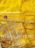 Embroidered Gaji Silk Kurti With Silk Pant And Organza Dupatta-ISKWSUFC181124Y