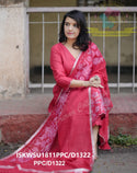 Hand Crafted Cotton Kurti With Handloom Cotton Pant And Handloom Dupatta-ISKWSU1810PPC/D1322