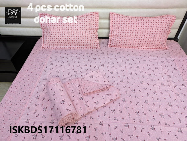 Cotton King Size Double Bed Dohar Set-ISKBDS17116781