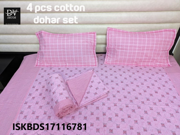 Cotton King Size Double Bed Dohar Set-ISKBDS17116781