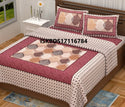 Jaipuri Printed Double Bed-Sheet With 2 Flap Pillow Cover Set-ISKBDS17116784