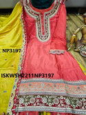 Embroidered Silk Kurti With Sharara And Dupatta-ISKWSH2211NP3197