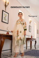 Embroidered Silk Kurti With Pant And Dupatta-ISKWSU2511k1501