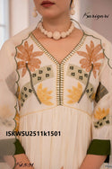 Embroidered Silk Kurti With Pant And Dupatta-ISKWSU2511k1501