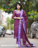 Khadi Cotton Kurti With Pant And Hand Block Printed Kota Doriya Dupatta-ISKWSU2611PPC/D874