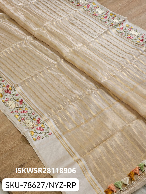 Banarasi Weaved Tissue Silk Saree With Blouse-ISKWSR28118906