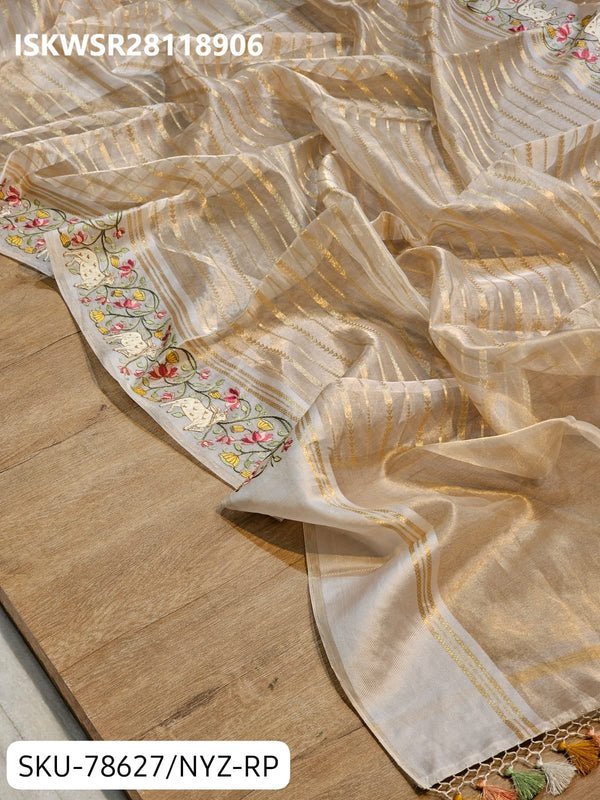 Banarasi Weaved Tissue Silk Saree With Blouse-ISKWSR28118906