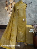 Zari Weaved Viscose Pashmina Kurti With Bottom And Dupatta-ISKWFBL2911Nk1100