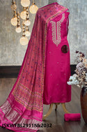 Embroidered Silk Kurti With Shantoon Bottom And Digital Printed Gaji Silk Dupatta-ISKWFBL2911Nk2032/Nk2160