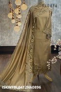 Sequined Chanderi Silk Kurti With Shantoon Bottom And Dupatta-ISKWFBL0412Nk0896