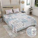 Printed Cotton Bedsheet With Pillow Cover-ISKBDS16121238