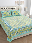 Printed Cotton Bedsheet With Pillow Cover-ISKBDS16121237