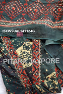 Printed Cotton Flared Kurti With pant And Dupatta-ISKWSUAL141124G/AL141114Y