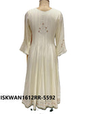 Embroidered Organza Anarkali Kurti With Dupatta-ISKWAN1612RR-5592