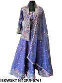 Embroidered Dola Silk Skirt With Blouse And Jacket-ISKWSKT1612RR-6761