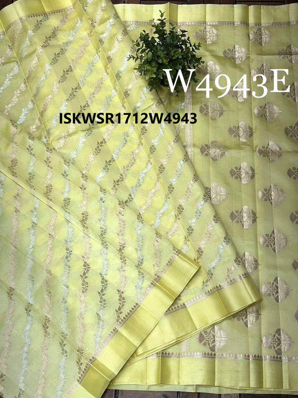 Zari Weaved Silk Saree With Blouse-ISKWSR1712W4943