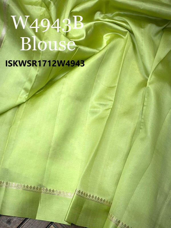 Zari Weaved Silk Saree With Blouse-ISKWSR1712W4943