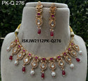 Kundan Jewelry Set-ISKJW2112PK-Q276