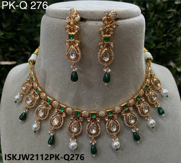 Kundan Jewelry Set-ISKJW2112PK-Q276